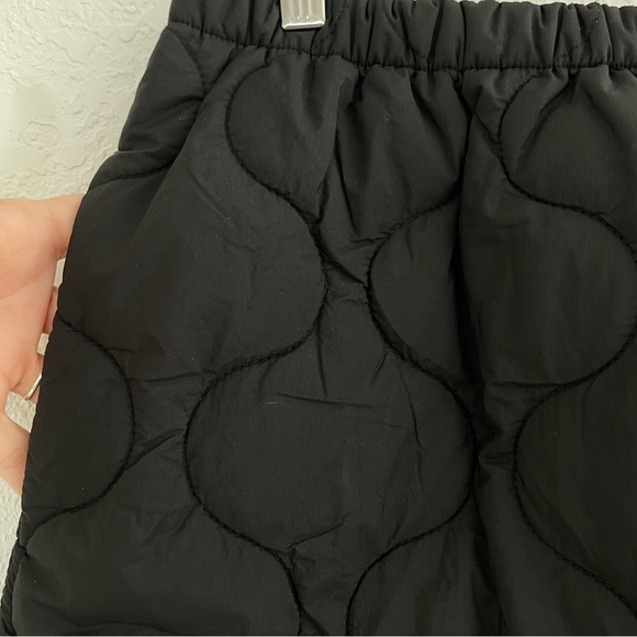 Roots Quilted Puffer Skirt Black Size Large Cabincore Apres Ski - Picture 4 of 12